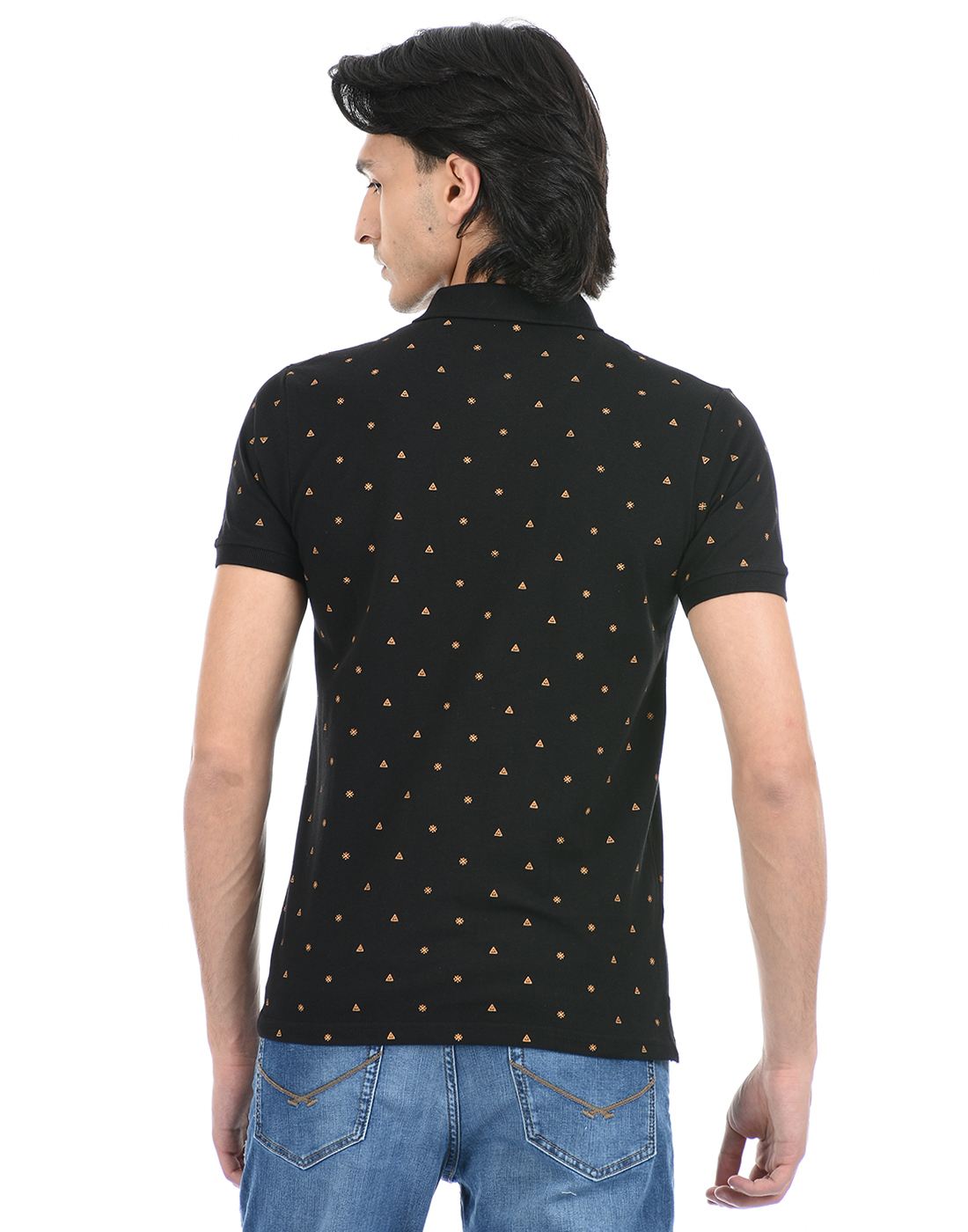 Cloak & Decker by Monte Carlo Men Black Polo Tshirt